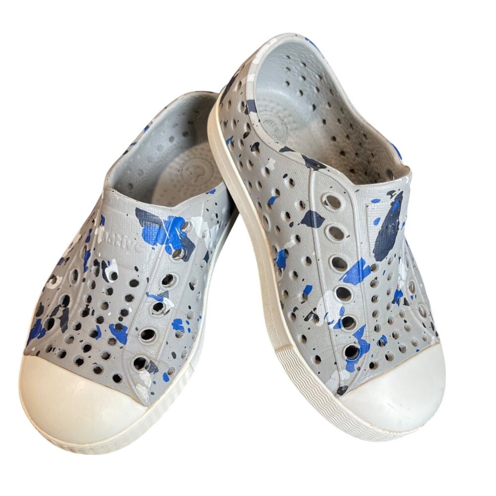Native Jefferson Slip On Shoes‎ Unisex Toddler Size 7 Quartz Print Waterproof